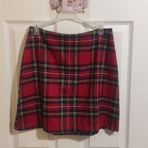 Plaid short skirt